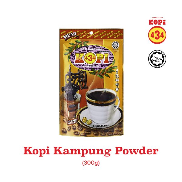 Kopi 434 Muar (Black Coffee) Serbuk Kopi 300g-01